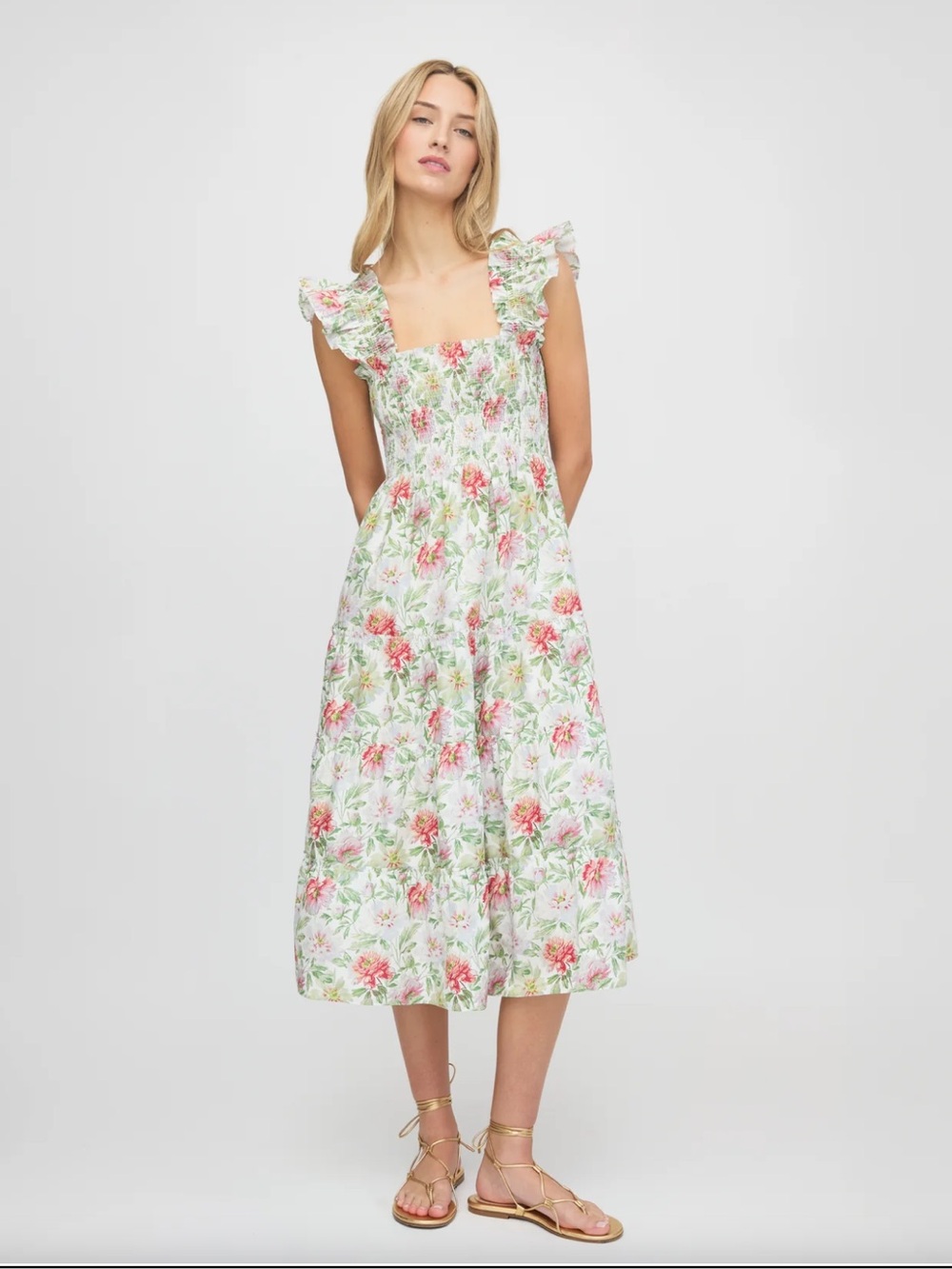 🌸 NWOT Hill House Home The Ellie Nap Dress Peony Chintz XS 🌸